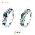 S925 Sterling Silver Light Luxury Moissanite Diamond Ring Women High Carbon Diamond Engagement Rings