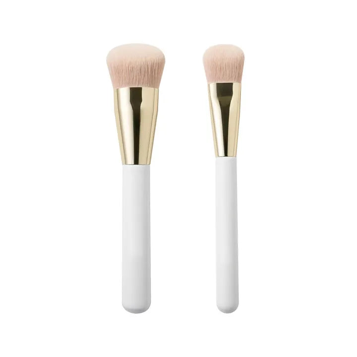Luxury Cosmetic Single Makeup Brush Synthetic Hair for Contouring Angled Foundation & Concealer Private Label for Face & Eye Use