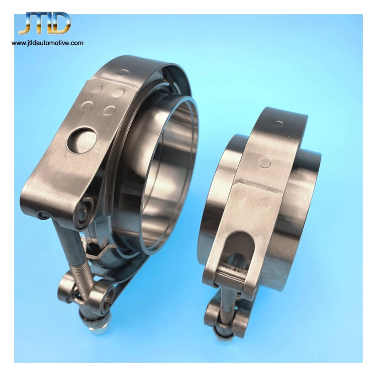 JTLD 3" 304 Stainless Steel V Band Clamp 2.5Inch V-band Exhaust Male Female Flange Turbo Exhaust Vband V Clamps Kits