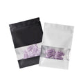 Matte Color Food Packaging Package Flat Pouches Resealable Zipper Bag with Window