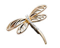 Beautiful Gold/Silver Dragonfly Safety Pin Brooch Customizable Clothing Ornament for Wedding for Hijab Scarf Accessories All