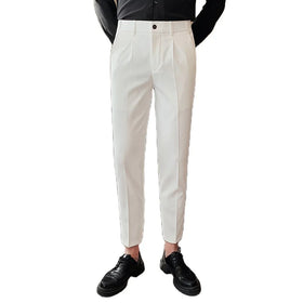 New Designer Men's Casual Straight Mid Rise Chino Trousers Green Multi Colors 100% Polyester