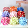 Wholesale 90 Petals Hydrangeas Flower Heads Silk Artificial Flowers Hydrangea Head in Bulk