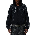 Hoodies Supplier Custom High Quality Heavyweight Drop Shoulder Oversize Boxy Short Style Full Zip up Hoodies for Men Casual Wear