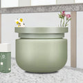 Matte Green 8oz PE Plastic Jar with Pump Sprayer for Body Butter Facial Hair Cream & Skin Care Serum