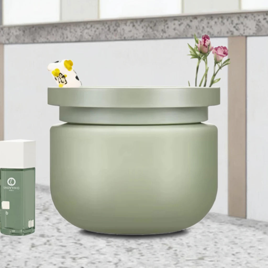 Matte Green 8oz PE Plastic Jar with Pump Sprayer for Body Butter Facial Hair Cream & Skin Care Serum