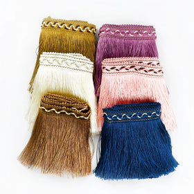 Deepeel TF007 13cm DIY Hot-Selling Ribbon Curtain Lace Crystal Bead Curtain Accessories Decorative Window Screen Fringe Lace