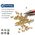 M1 M2 M2.5 Carbon Steel Gold Plated Phillips Drive Small Screws Pan Head Cross Recessed Mini Screws for Eyeglasses