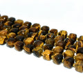 Factory Wholesale Price 100% Natural 8*8mm Faceted Tiger Eye Loose Gemstone Beads