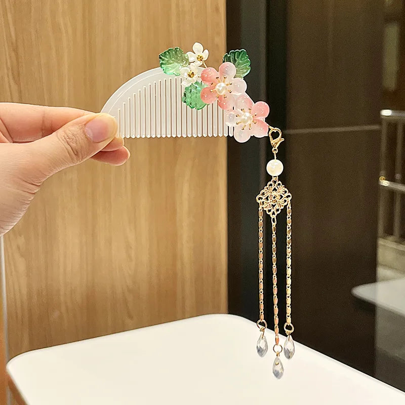Wholesale New Product Personalised Pendant Resin Stainless Steel Pearl Children Fashion Jewelry Headwear for Girl Wholesale