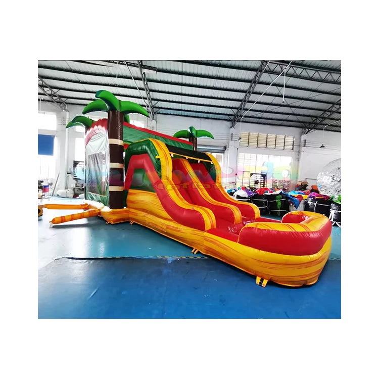 Commercial Grade Inflatable Bouncer Combo Kids Party Obstacle Jumping Castle Blower Backyard Chateaux Gonflables Model Sea