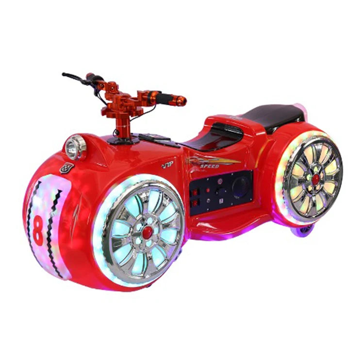 China's Luminous Electric Kids Bumper Car for Outdoor Use Cheap Price 24v Battery Power Remote Control Plastic Material