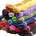 Eco-Friendly Braided Waxed Cord 1mm Taiwan Polyester Waxed Cord for Necklace Bracelet Jewelry Making