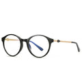 Model 2066 Womens Luxury Fancy Fashion Round Anti Blue Light Spects Glasses Eyeglasses Optical Frames Wholesale