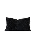 TIFFHOME Luxury Custom Beaded Cushion Covers Organic Black Decorative Pillows for Home Handmade Organic Beaded Luxury Cushions