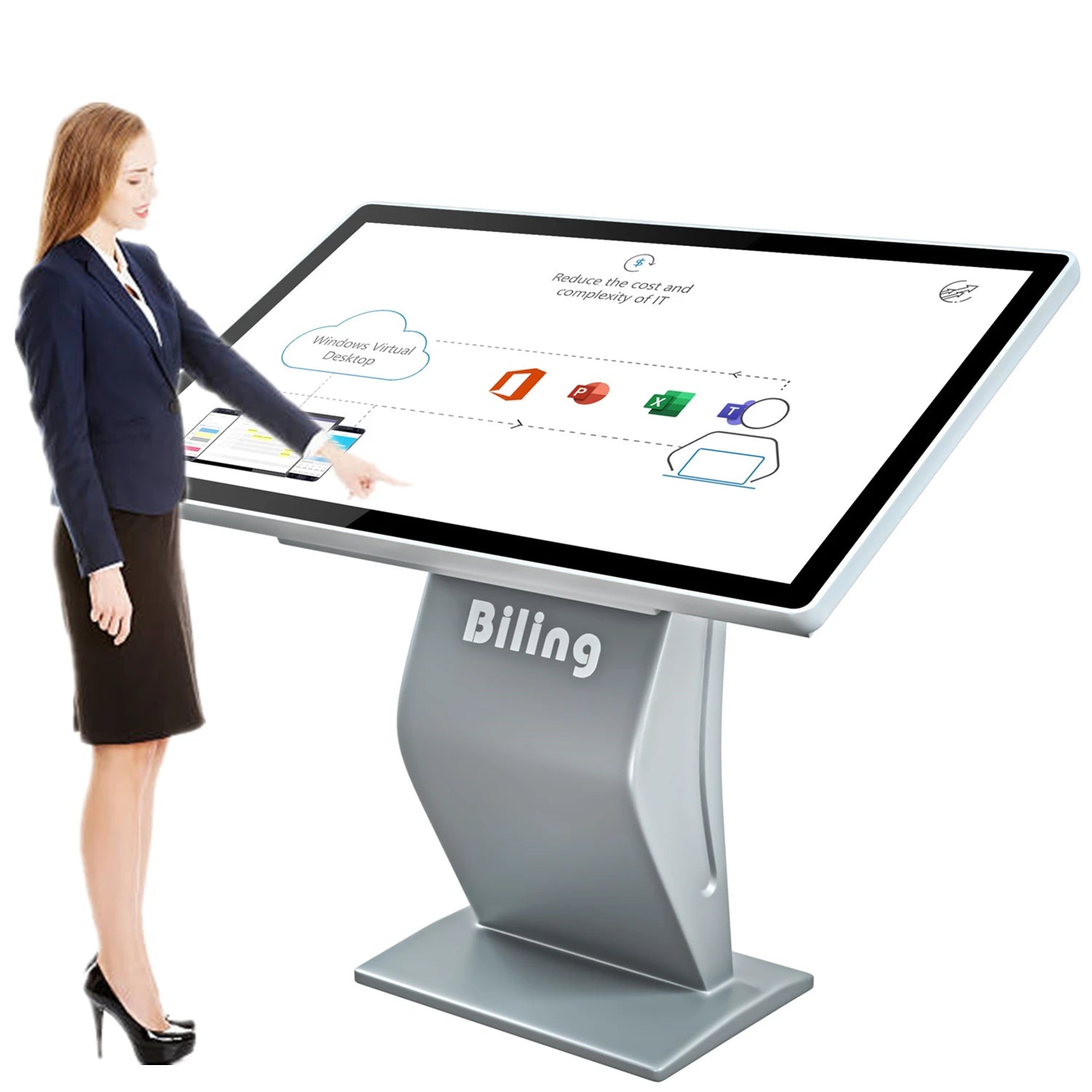 43 55 inch indoor lcd digital signage floor stand vertical kiosk 4G WIFI lcd advertising player digital signage and displays
