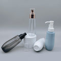Customized 4oz 120ml PET Plastic Bottle Golden Sprayer Face Cream Body Lotion Shampoo Skin Care Oil Cosmetics Packaging 24/410