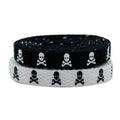 YH All-Match 8mm Polyester Casual Canvas Shoes for Shoelace Accessories Double-Sided Printed Skull Flat for Shoelace Rope MegaBDM
