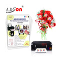 Water Transfer White Paper DIY Flower Decal for Color Laser Printer-Custom Logo Color Options A2/A3 Sizes for