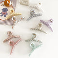 Fabric Wrap Solid Color Large Claw Hair Clip 11cm Candy Color Winding Shark Clip Summer Simple Big Hair Accessories