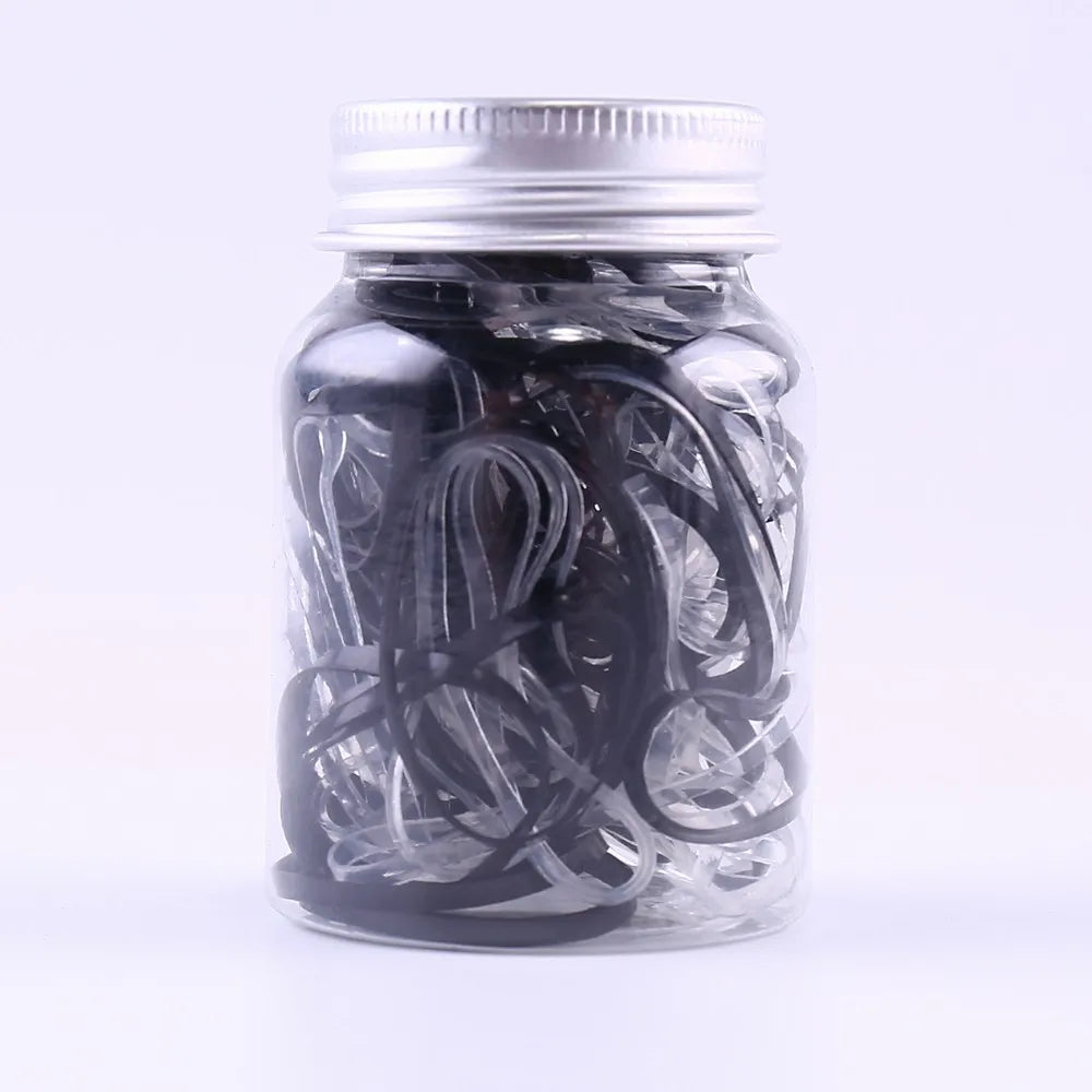Mini Black Color Rubber Band Wholesale Cheap Hair Elastic Rubber Band Hair Cute Strawberry Bottle