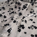 Bright Yarn with Multiple Pattern Flocking Silky Fashion Organza Fabric Soft and Silky Texture for Women and Girl's Dresses