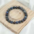8mm Natural Gemstone Beads Sunset Stone Stretch Bracelets Semi-precious Healing Stones Unisex Fashion Jewelry Bracelet