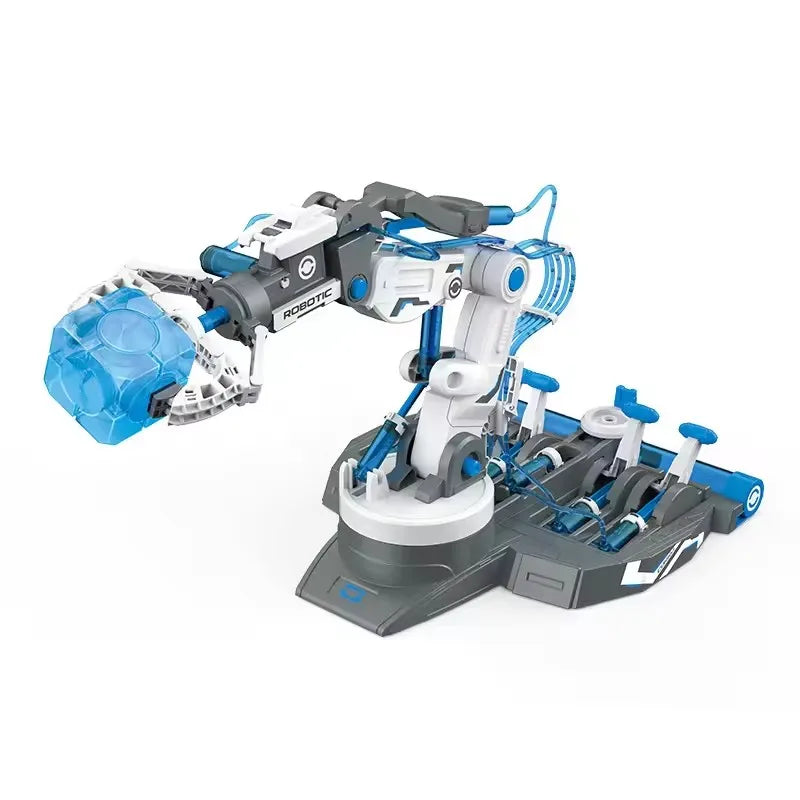 DIY Assembly 3 in 1Multifunction Arm Toy Robot Hydraulic Manipulator STEM Education Science Experiment Kit Building Bricks