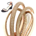 S577 1cm New Arrival Luxury Crystal String Beads Rhinestone Rope Tube for Shoe Lace