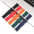 Sport Style Silicone Watch Strap Rubber Watch Band 20 22mm Tire Grain Replacement Combined With Stainless Steel Buckle