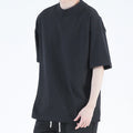 Heavyweight Knitted Print Loose Thick Collar Boxy Fit Oversized Moisture Wicking Breathable Custom High Quality T-Shirt for Men