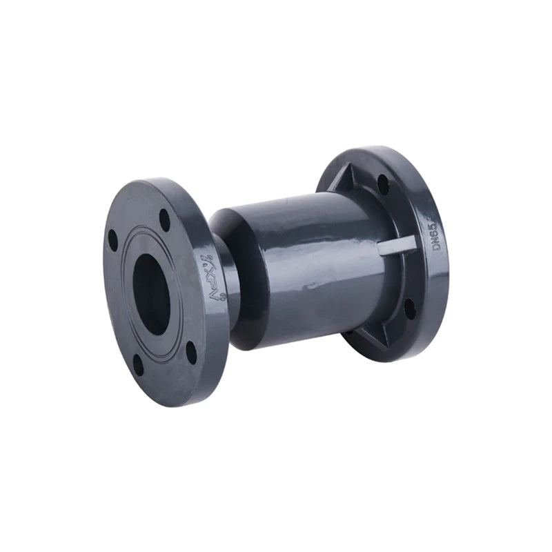 China High Quality DN15mm to DN50mm UPVC Vertical Check Valve 1/2inch to 2inch Flange End Plastic ball check valve