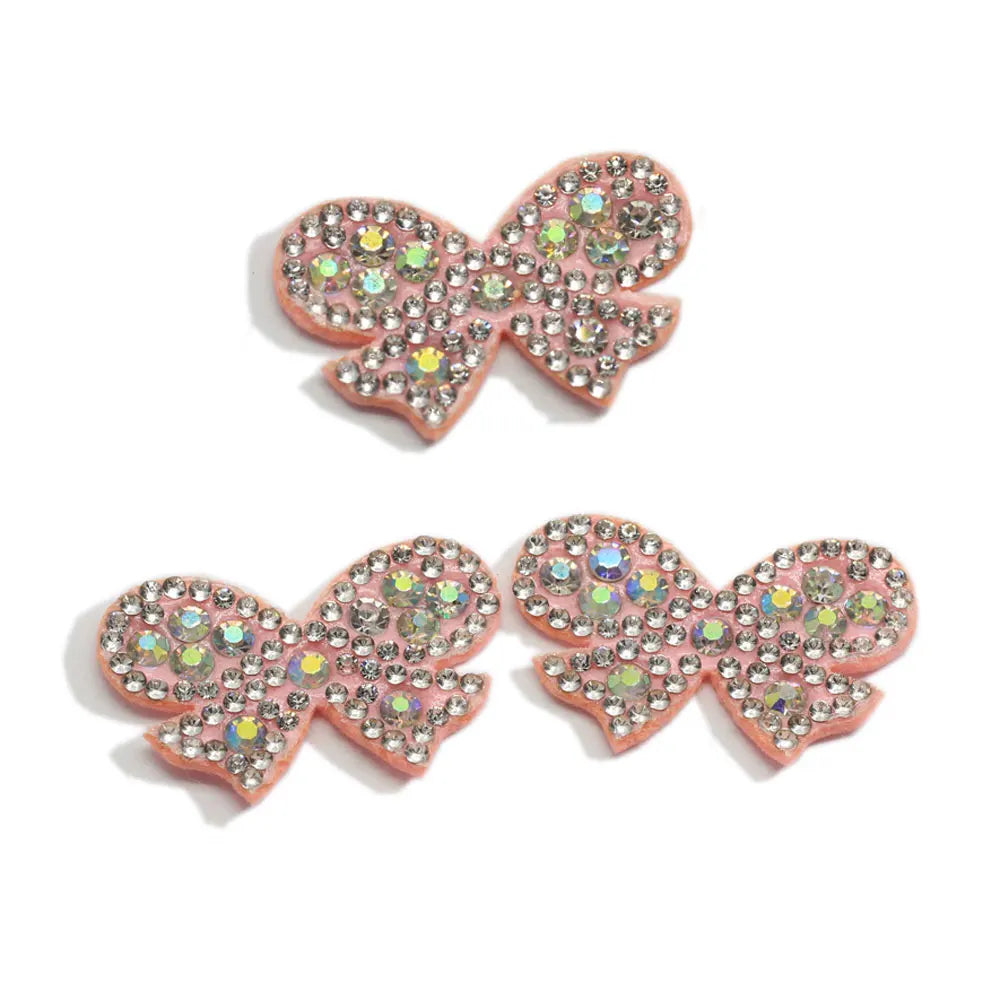 Butterfly Pad Rhinestone Pearl Bowknot Applique for DIY Clothes Shoes Hat Patches Hair Clips Bow Decor