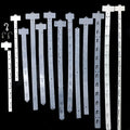 Heavy Duty Metal 12 Stations Merchandise Hangers Clips Strips with UPC Label Holder Header Chip Display for Supermarkets