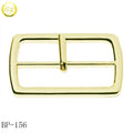 Classic Rectangle Shape Gold Plated Zinc Roller Buckle Adjustable Straps Hardware Pin Belt Buckles for Suitcase