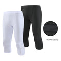 Quick Dry Elasticity Compression Jogger Base Layer Pants Sport Wear Gym Custom Men 3/4 Leggings Tight