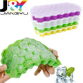 37 Grid Release Reusable Silicone Ice Cube Tray with Lid for Small Ice Cube Molds Iced Coffee Cup