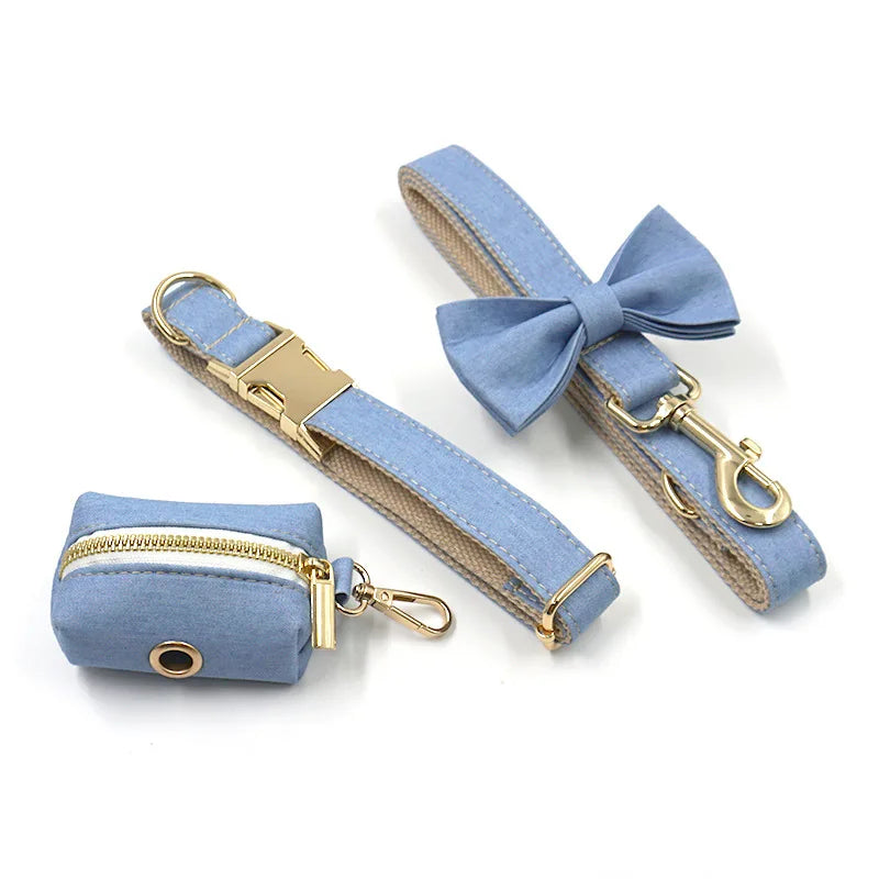 Wholesale Soft Collar Dog Leash Set with Holder Pet Product Waste Bag Dispenser