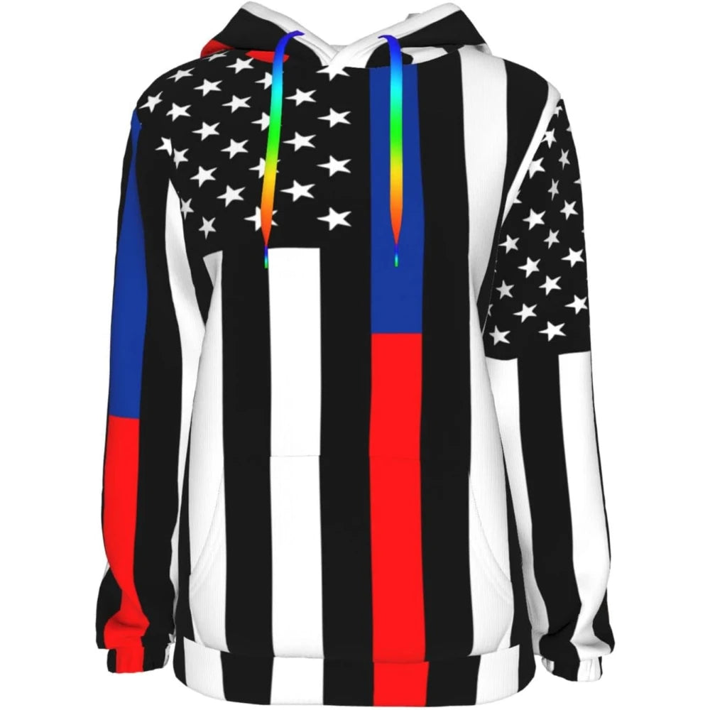 Fitspi Wholesale Custom Unisex Texas Flag 3d Hoodies Cool Digital Printed Pullover Sweatshirt