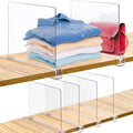 Wholesale Adjustable Closet Acrylic Shelf Dividers