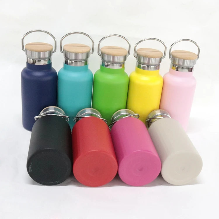 350ml Double Wall Stainless Steel Insulated Vacuum Thermos Flask Kids Water Bottle with Straw for Boiling Water