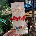Luxury Women's Hair Barrettes Accessory Fashion Bling Rhinestone Butterfly Spring Clips Metal Crystal hair clips