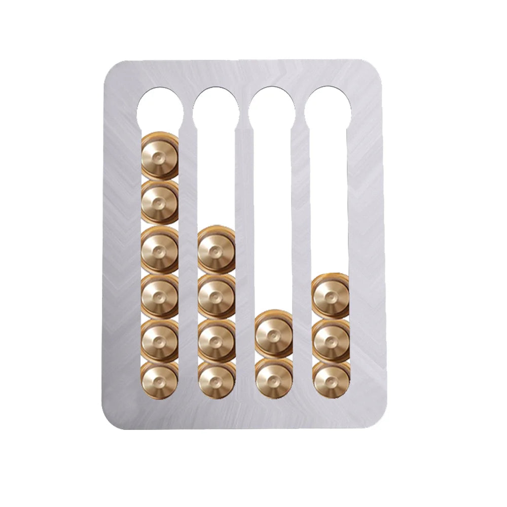 1PCS Coffee Capsule Holder Stand Coffee Pod Tower Rack Rotatable Coffee Pod Storage Shelves Storage 24PCS Capsule for NESPRESSO