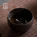 Porcelain Gilding Small Tea Basin Ceramic Fambe Water Meng Barrel Antique Wash Tea Utensils Tea Bowl Matcha Bowl