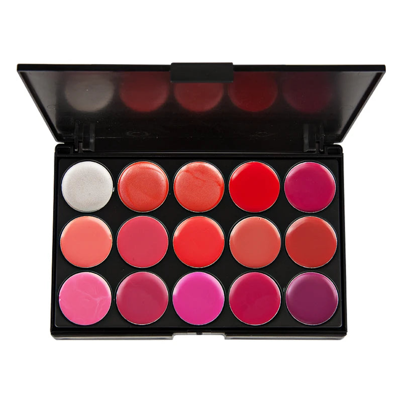 Custom logo 15 Colors Lipstick Palette Private Label Wholesale Factory Matte Lipstick Palette for Lip Makeup Palette