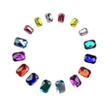 Sew on Acrylic Resin Rhinestone 13X18mm 10x14mm Diamonds Jewelry Flat Back Rhinestones Shoes Bags Hats Garment Accessories CFZ