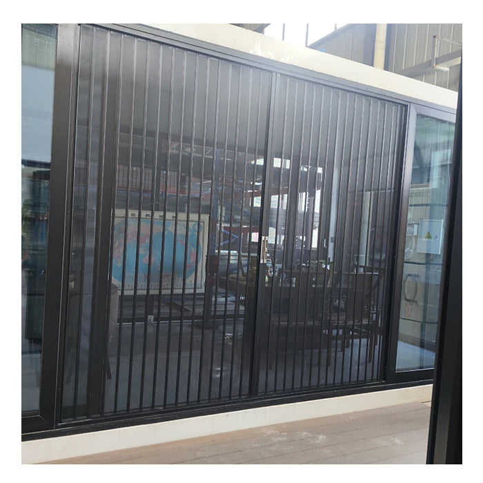 Home Office Screen Flat Handle Rail Sliding Mosquito Net for Doors Wall Panel Sliding Door Net
