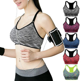 Evenyoung Wholesale High Quality Seamless Full Coverage Yoga Wireless Push up Plus Size Sports Bra Top Fitness for Women