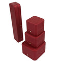 New Arrival Pu Leather Clamshell Jewelry Organizer Storage Box Ring Case Earrings Gift Display Packaging Wedding Engagement