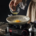 Nordic Style Single Handle Eco-Friendly Non-Stick Heat-resistant Ceramic Pottery Pan Direct Fire Oven Use Frying Pan